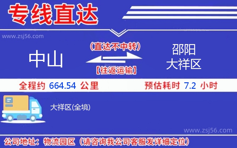 中山到邵陽大祥區(qū)物流公司 中山到邵陽大祥區(qū)物流公司